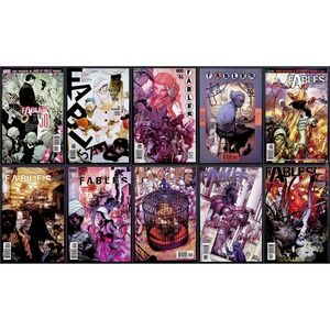 Vertigo Comic Lot Fables #36-38 40-42 44-46 50 57 James Jean‎ Art Mixed Lot